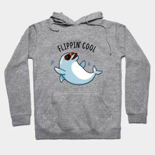 Flippin Cool Cute Dolphin Pun. Hoodie